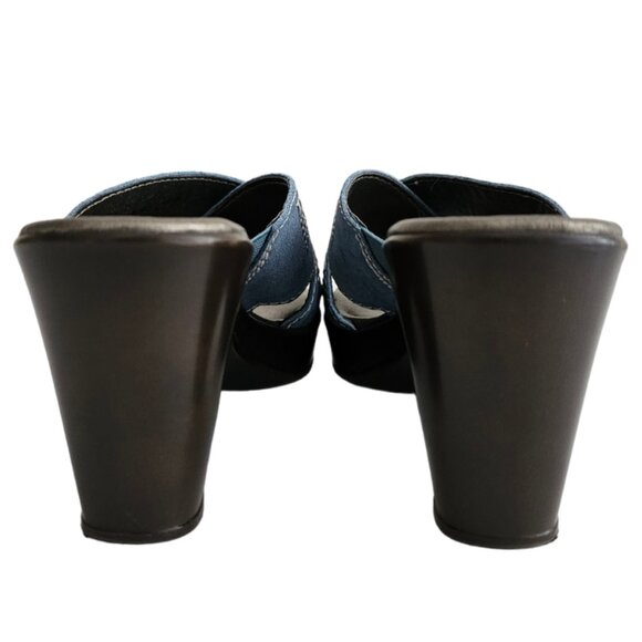 Naturalizer Bavaro Blue Jean Suede Heeled Sandals with Rhinestones | NIB | 6.5 M - Picture 13 of 14